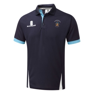 Chardstock Cricket Club Blade Polo Navy/Sky/White