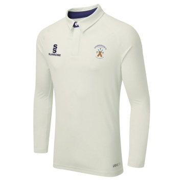 Chardstock Cricket Club Ergo Long Sleeve Navy Trim Shirt