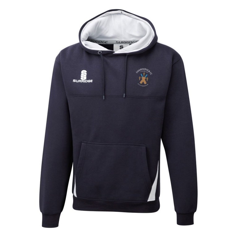 Chardstock Cricket Club Blade Hoody Navy/White