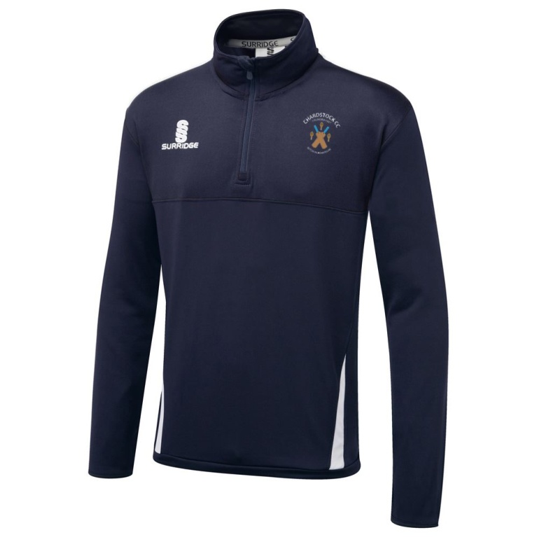 Chardstock Cricket Club Blade Performance Top Navy/White